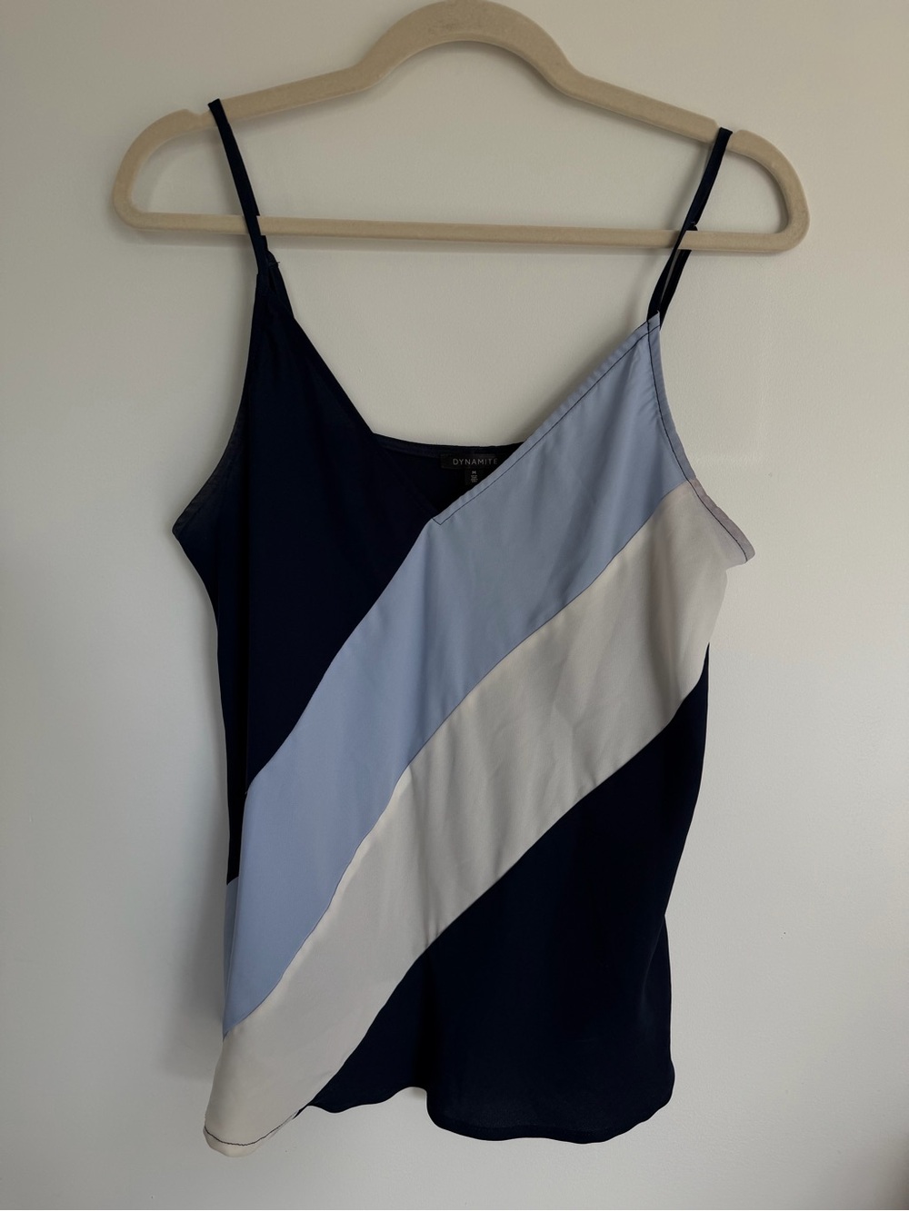 Dynamite Asymmetrical Colourblock Cami | Size Medium